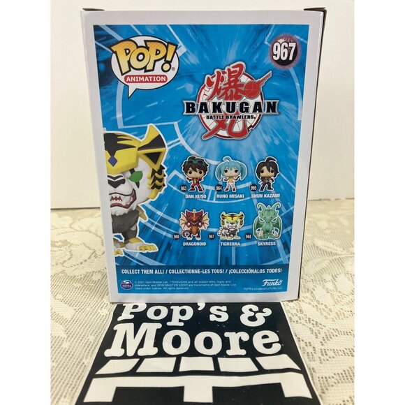 Funko Pop! Bakugan: Tigrerra 967 Vinyl Figure New With Box Defects - Picture 2 of 11